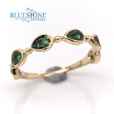 14 Karat Yellow Gold Tsavorite Garnet Ring